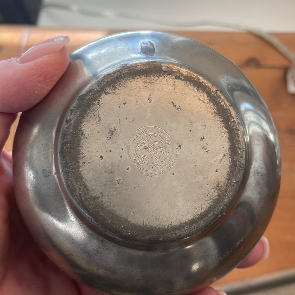 ANTIQUE PEWTER TEA SET, 6 PIECES - Picture 14 of 15